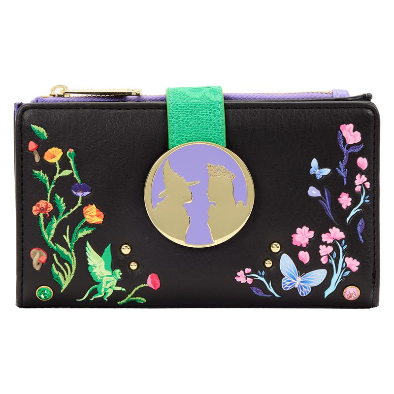 Loungefly -  Wicked Glinda & Elphaba Floral & Lace Flap Wallet -  World of Funko