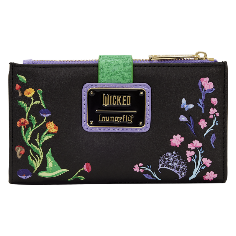  Loungefly -  Wicked Glinda & Elphaba Floral & Lace Flap Wallet -  World of Funko