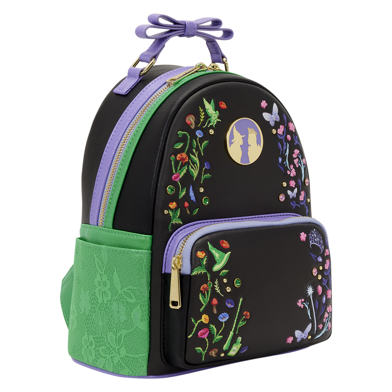 black floral mini backpack Wicked Glinda & Elphaba Floral & Lace Mini Backpack