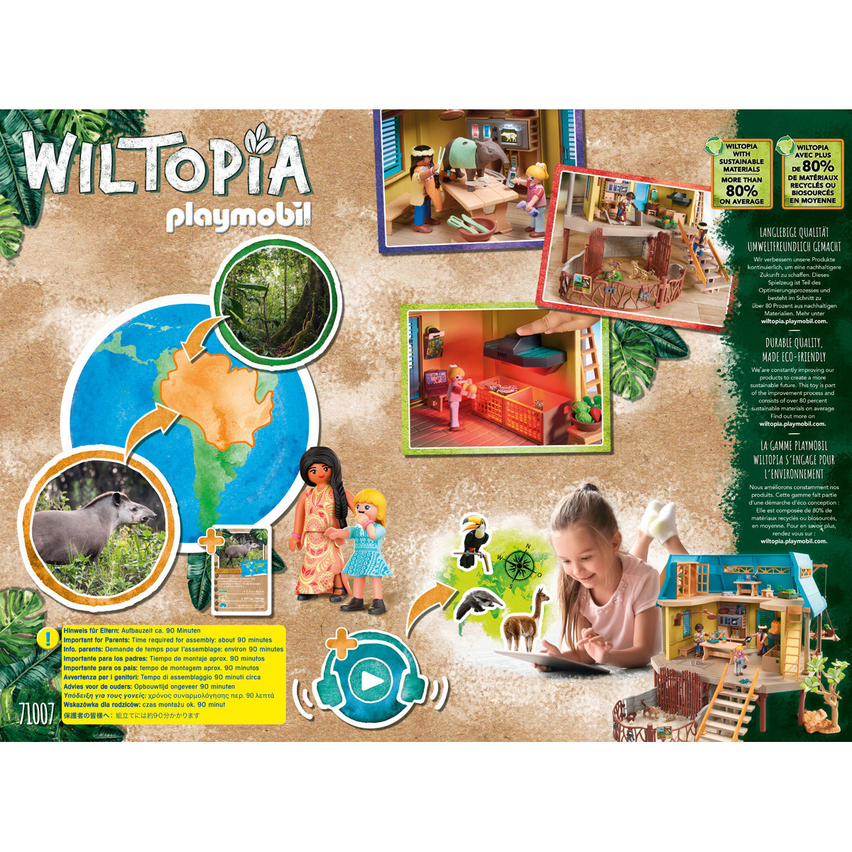  Playmobil -  Wiltopia Animal Care Station Playset -  Preschool