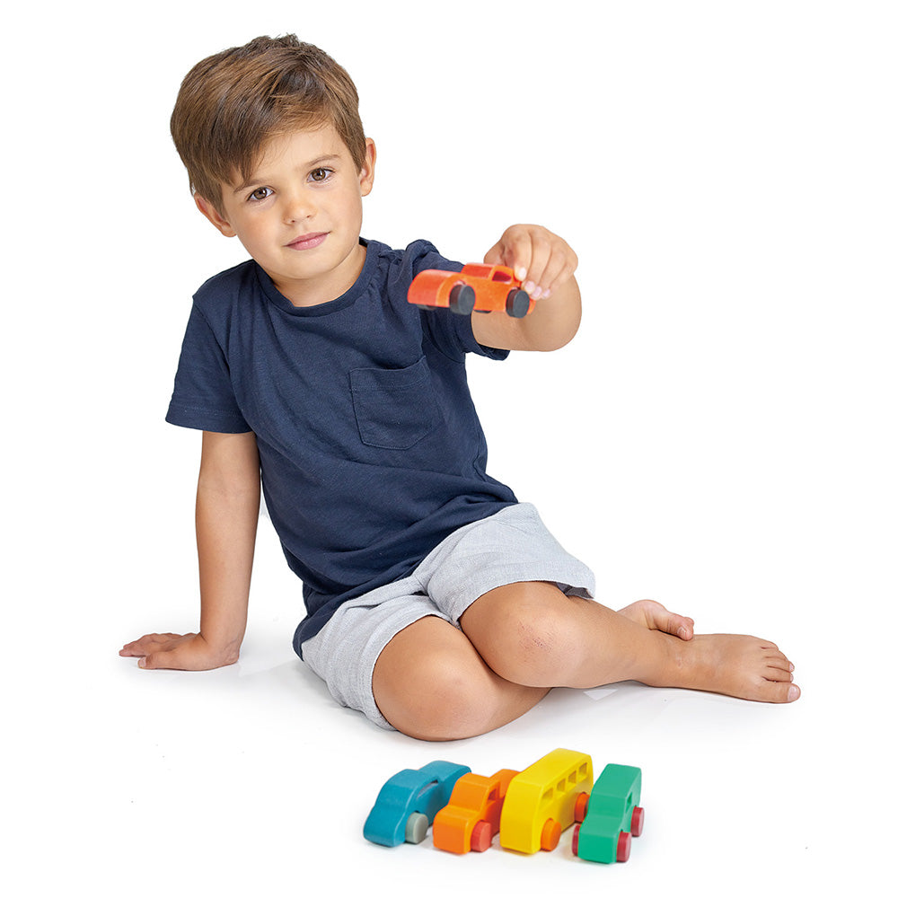  Mentari -  Wood Vehicles Bundle -  Preschool
