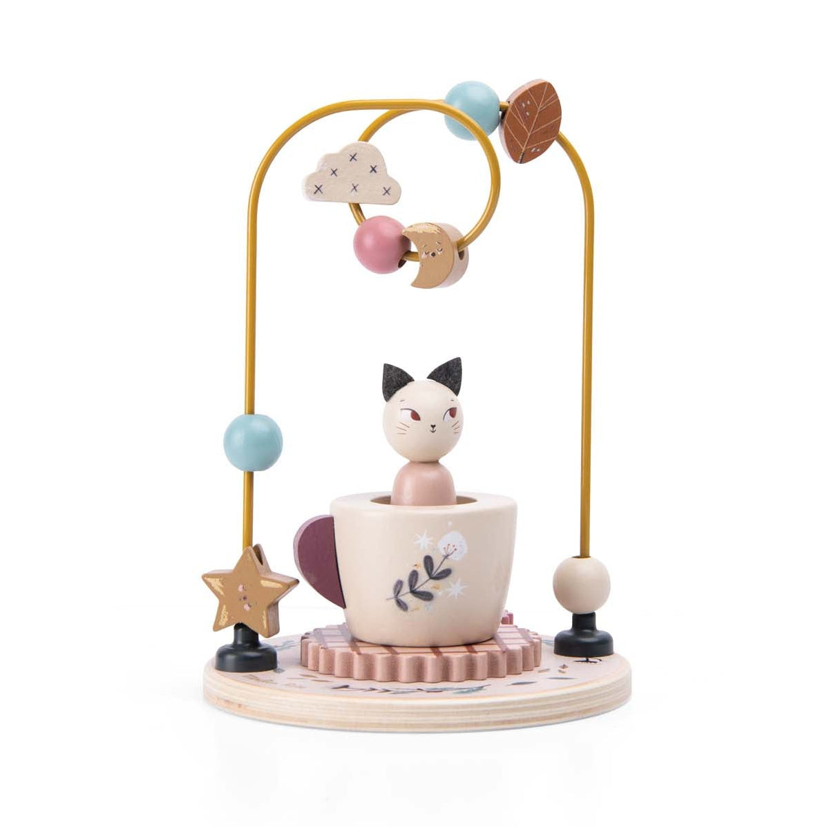  Moulin Roty -  Wooden Bead Maze - After the Rain -  Infants