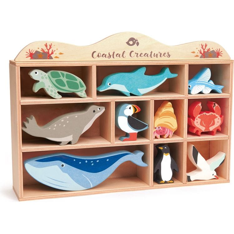  Tender Leaf Toys -  Wooden Coastal Creatures -  Preschool