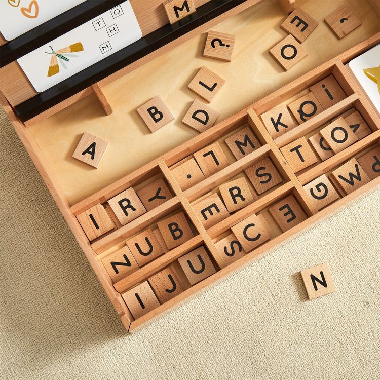  Wonder & Wise -  Wooden Compelling Spelling Activity Box -  Preschool