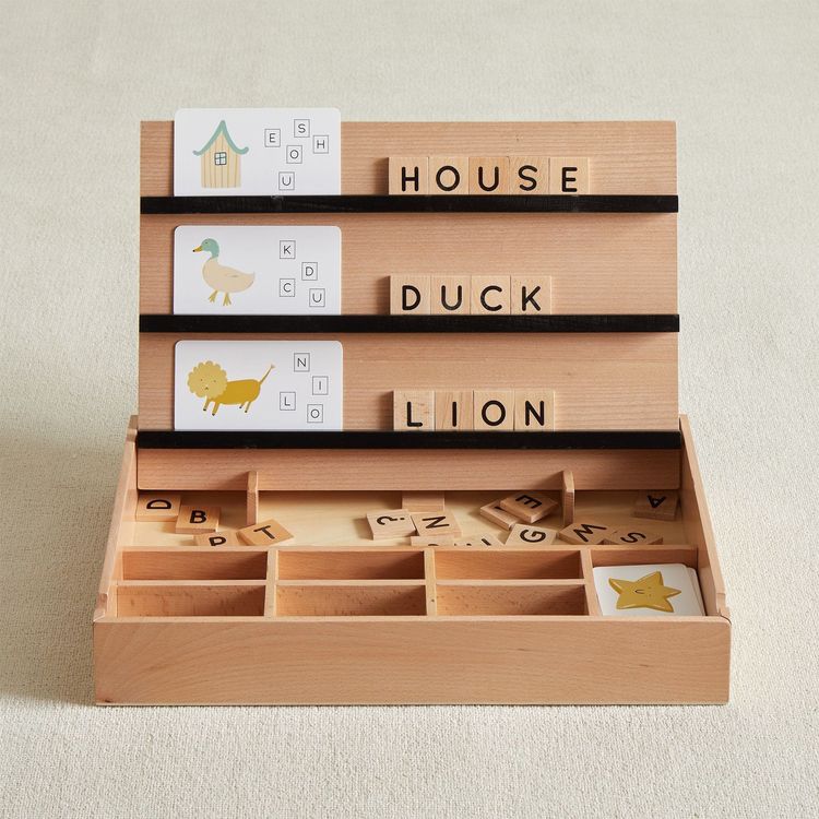  Wonder & Wise -  Wooden Compelling Spelling Activity Box -  Preschool