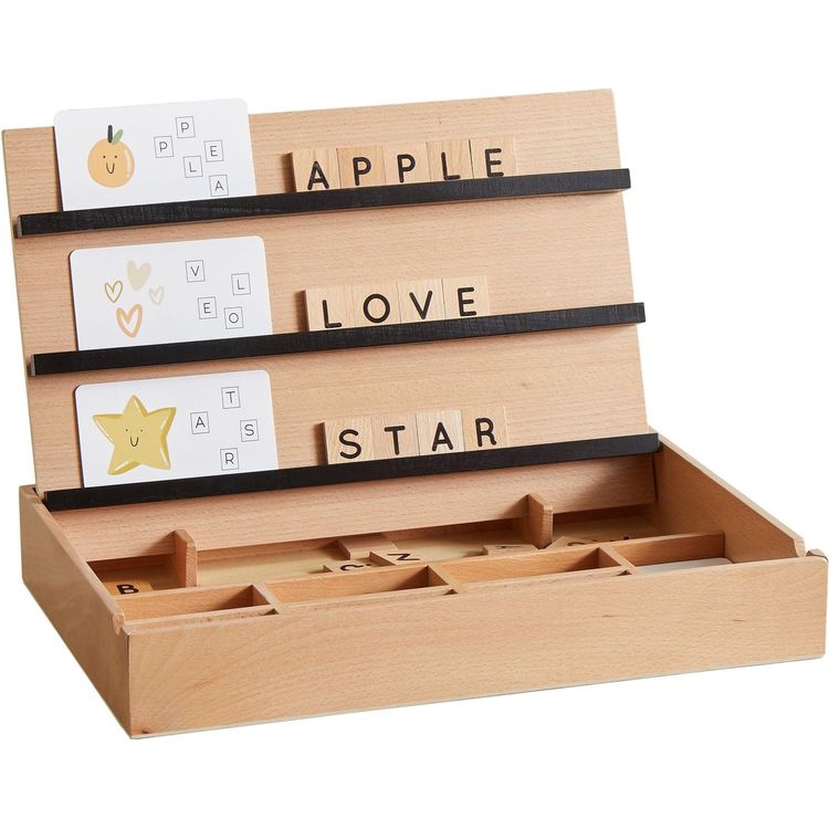  Wonder & Wise -  Wooden Compelling Spelling Activity Box -  Preschool