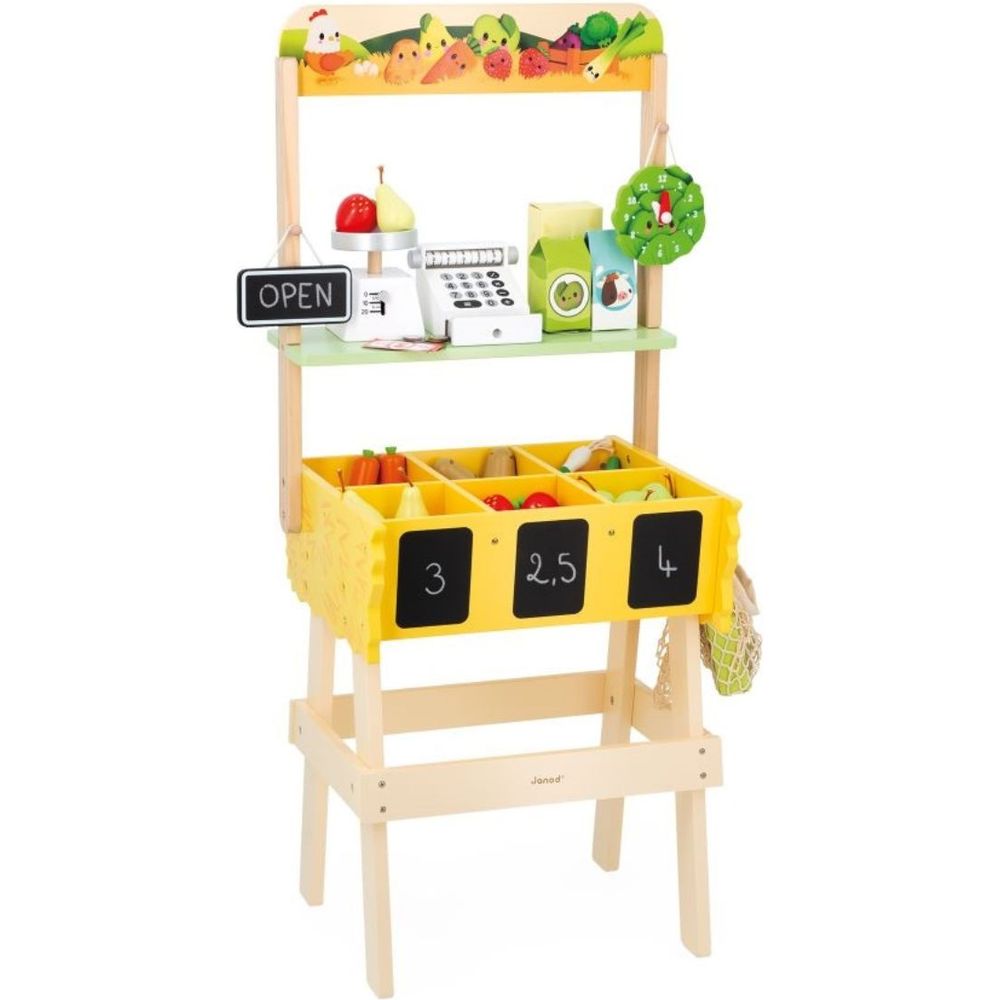  Janod -  Wooden Farm Market -  Preschool