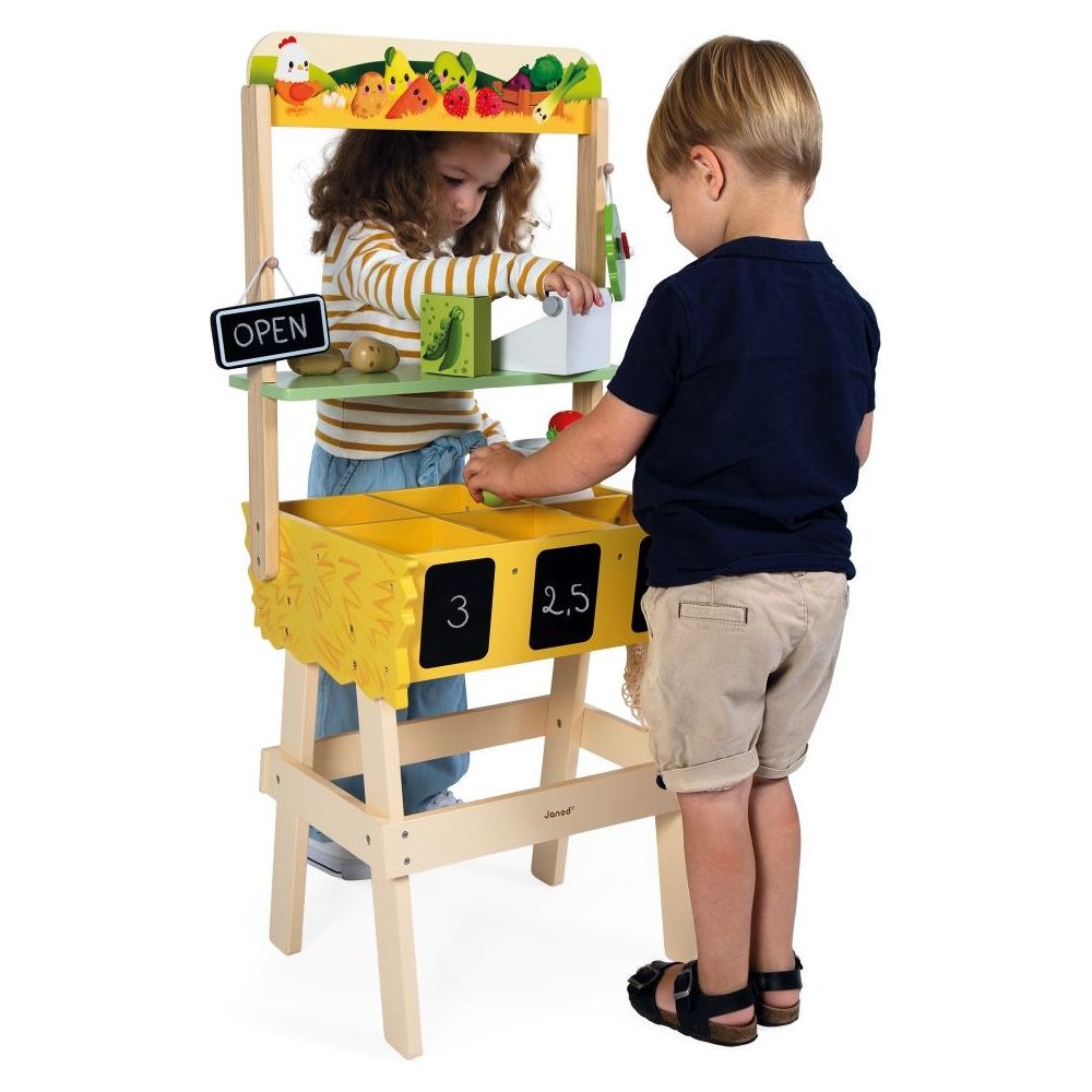  Janod -  Wooden Farm Market -  Preschool