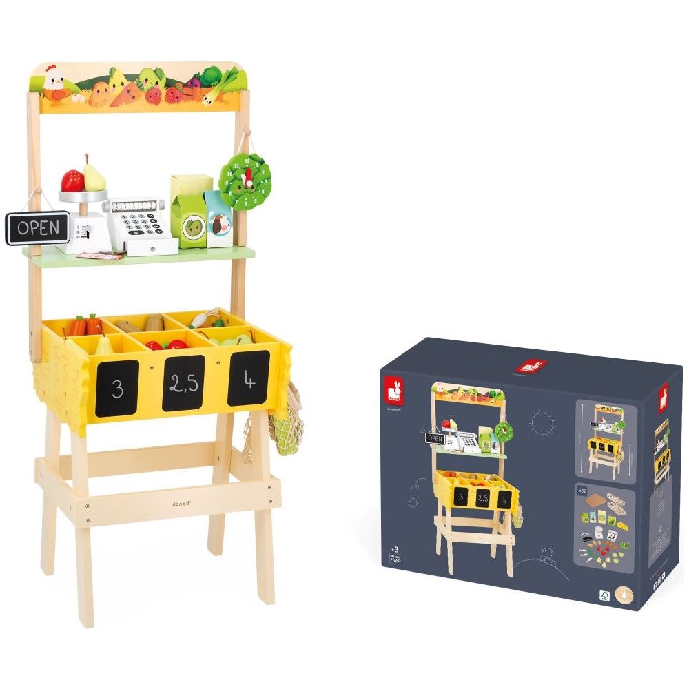  Janod -  Wooden Farm Market -  Preschool