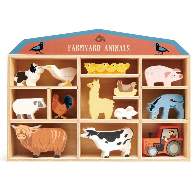  Tender Leaf Toys -  Wooden Farmyard Animals -  Preschool