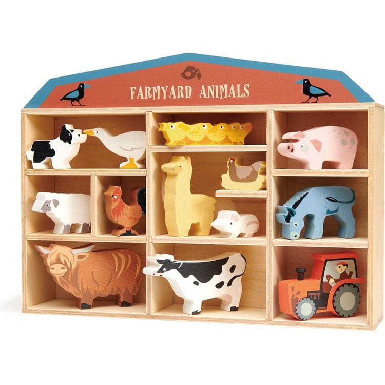  Tender Leaf Toys -  Wooden Farmyard Animals -  Preschool