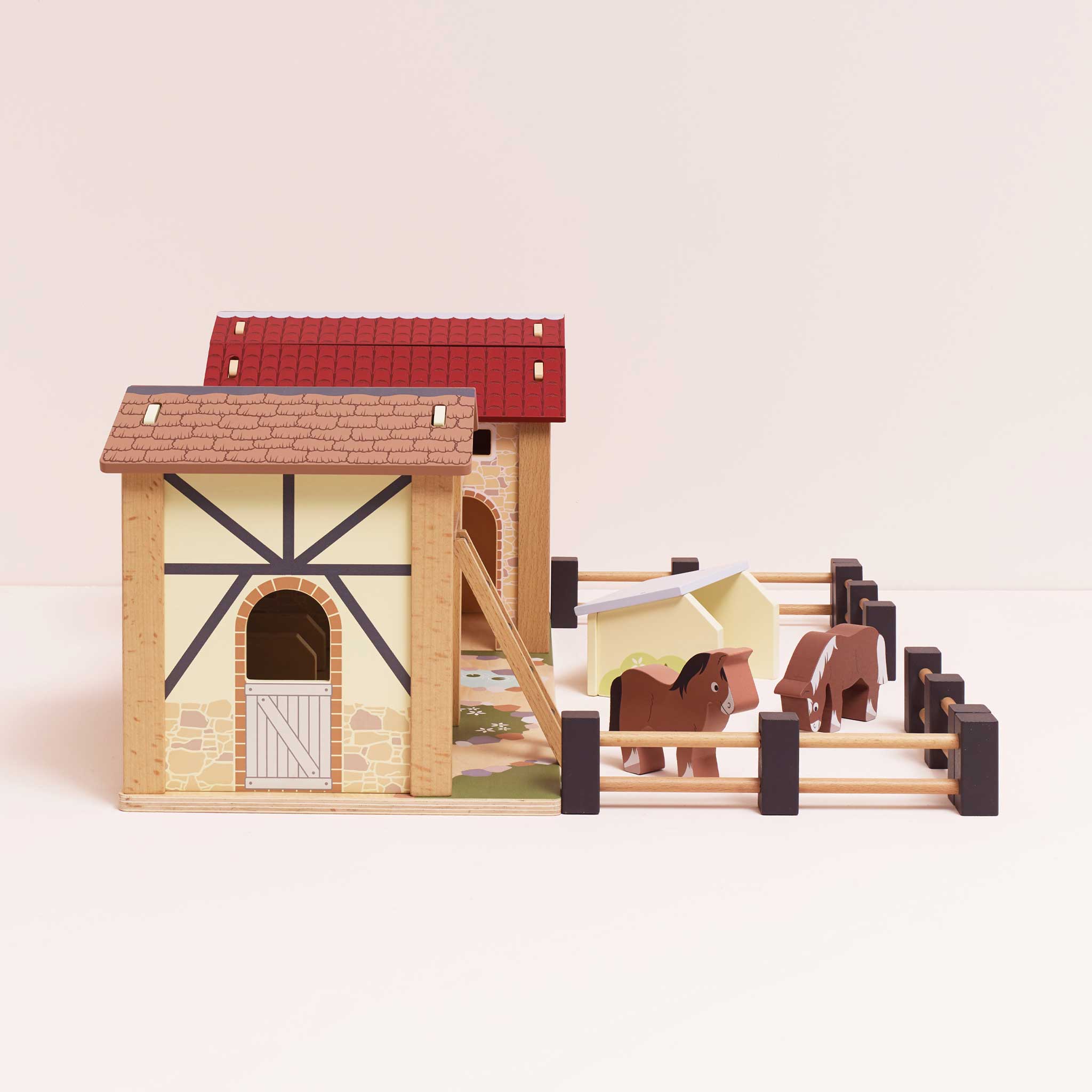  Le Toy Van -  Wooden Farmyard Stables -  Preschool
