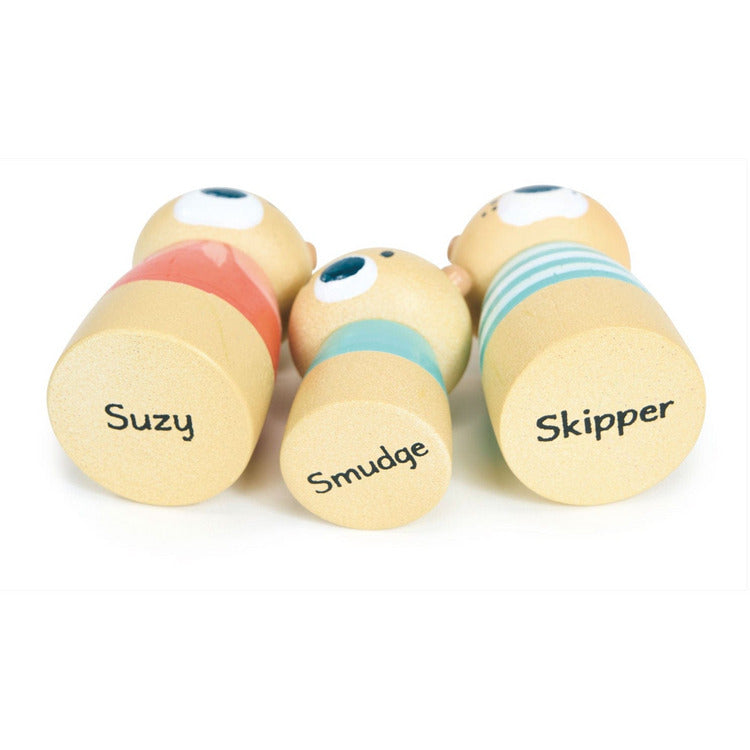  Tender Leaf Toys -  Wooden Little Otter Canal Boat -  Preschool