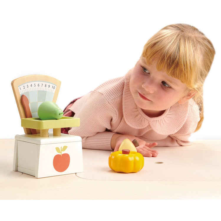  Tender Leaf Toys -  Wooden Market Scales -  Preschool