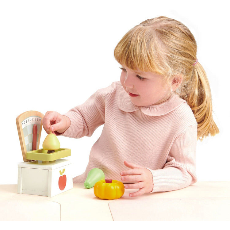  Tender Leaf Toys -  Wooden Market Scales -  Preschool