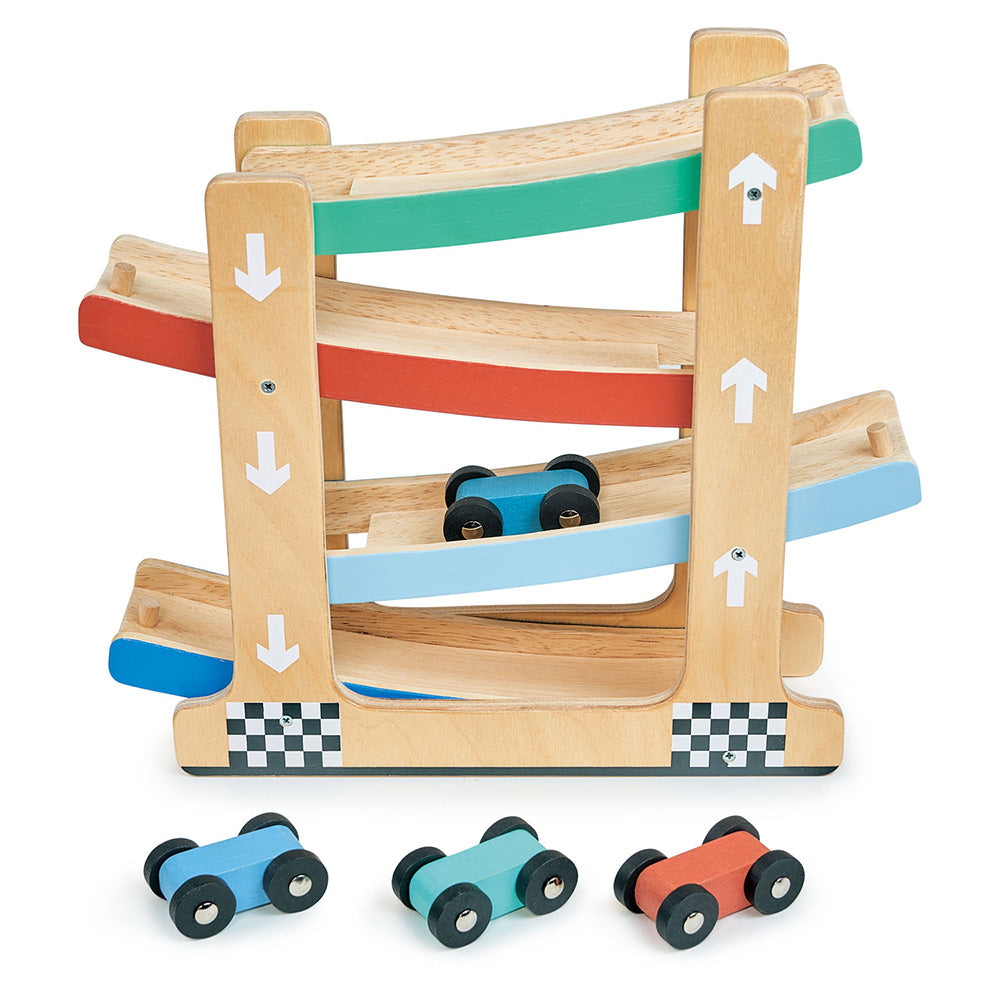  Mentari -  Wooden Ramp Racer Toy -  Preschool