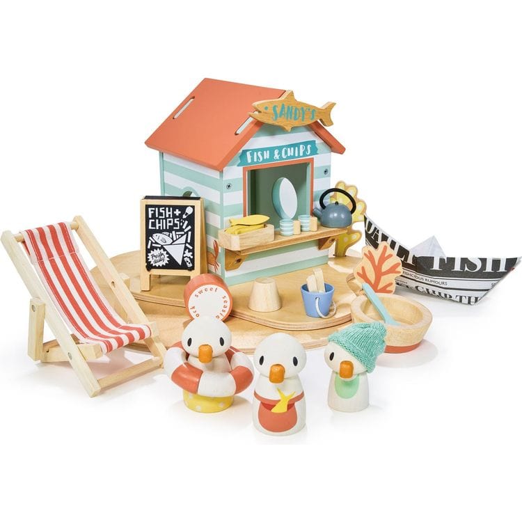  Tender Leaf Toys -  Wooden Sandy’s Beach Hut -  Preschool