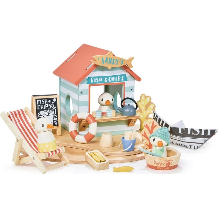  Tender Leaf Toys -  Wooden Sandy’s Beach Hut -  Preschool
