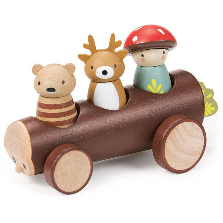  Tender Leaf Toys -  Wooden Timber Taxi Toy -  Preschool