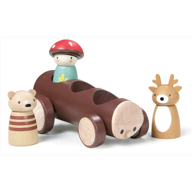  Tender Leaf Toys -  Wooden Timber Taxi Toy -  Preschool