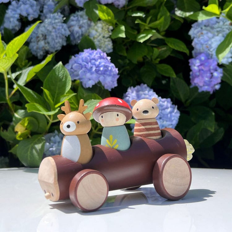  Tender Leaf Toys -  Wooden Timber Taxi Toy -  Preschool