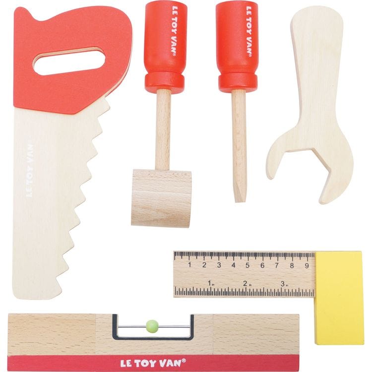  Le Toy Van -  Wooden Tool Bench with 20 Accessories -  Preschool