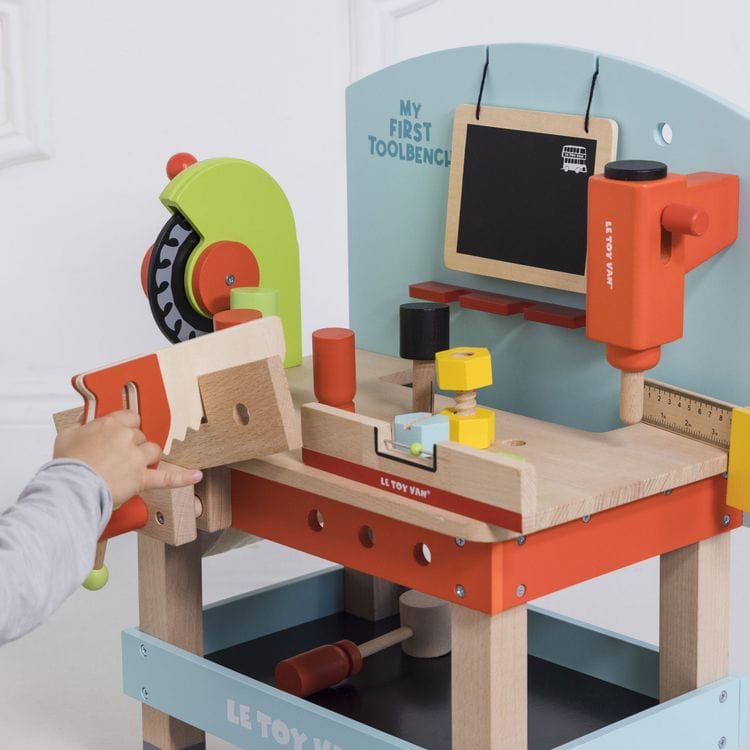  Le Toy Van -  Wooden Tool Bench with 20 Accessories -  Preschool
