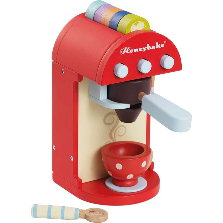  Le Toy Van -  Wooden Toy Coffee Machine & Pods -  Preschool