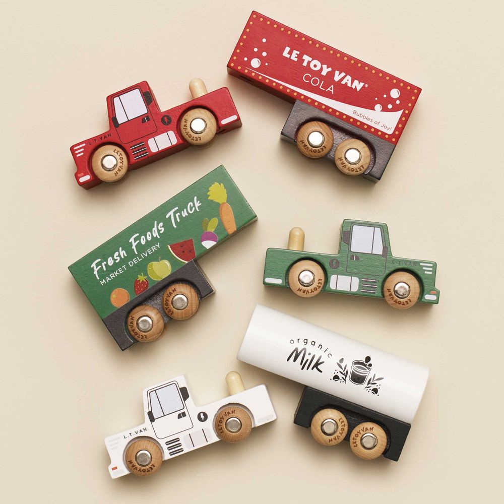  Le Toy Van -  Wooden Trailer Truck Set -  Preschool