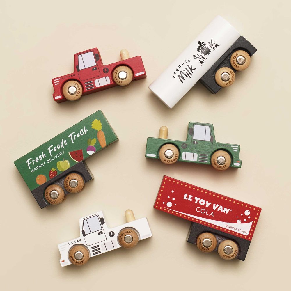  Le Toy Van -  Wooden Trailer Truck Set -  Preschool