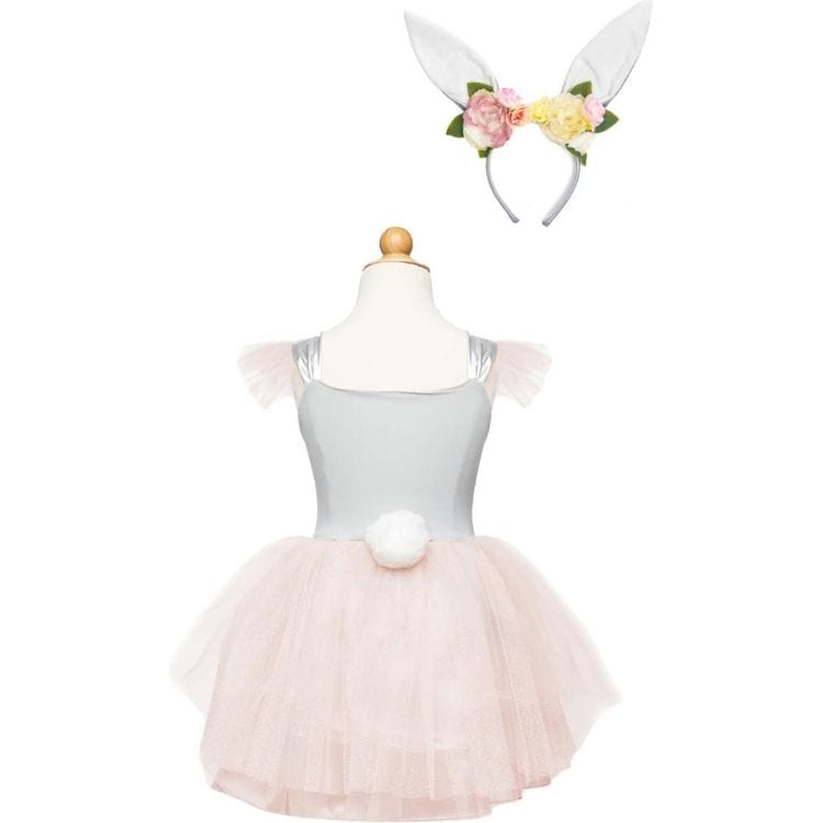  Great Pretenders -  Woodland Bunny Dress & Headpiece - Size 5-6 Years -  Dress up