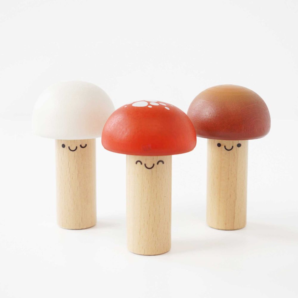 Le Toy Van -  Woodland Mushroom Hammer Game - 5 Pieces -  Infants