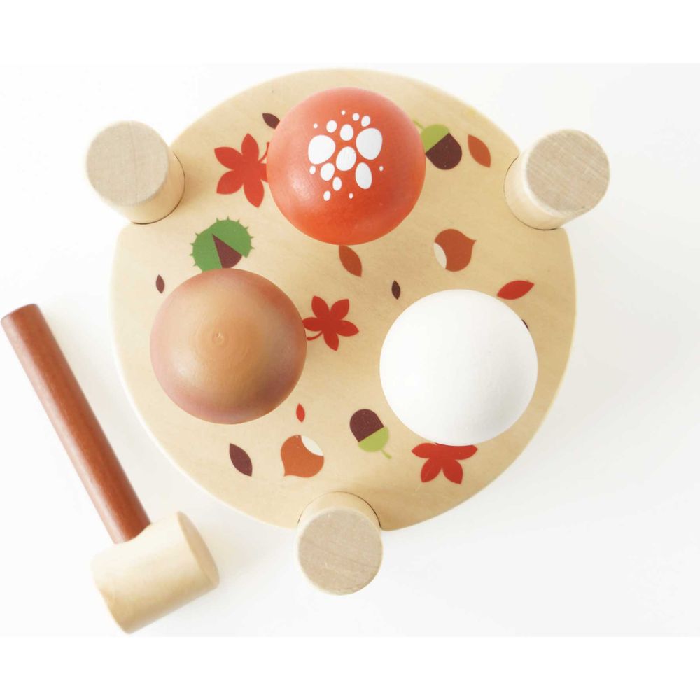  Le Toy Van -  Woodland Mushroom Hammer Game - 5 Pieces -  Infants