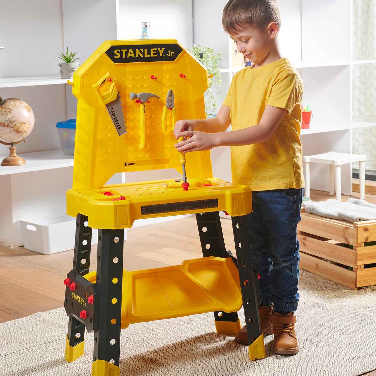 Stanley Jr. -  Workbench with Mini Drill & 140 Piece Set -  Preschool