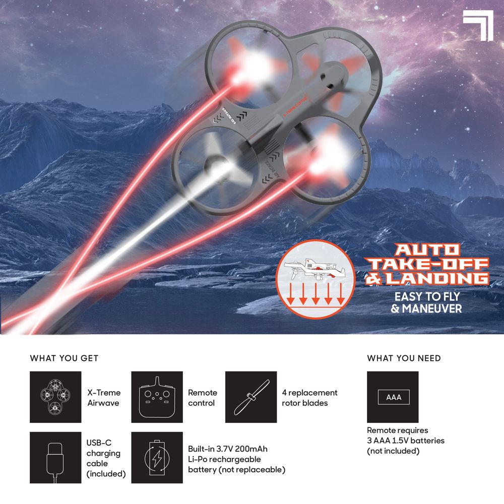 X-Treme Airwave Drone | Sharper Image