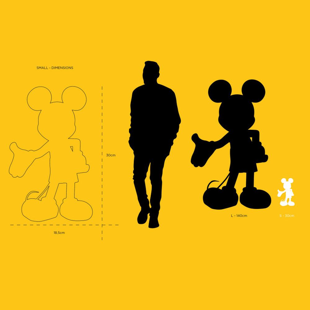 Mickey Mouse 12" Welcome Studio Figurine - White & Gold