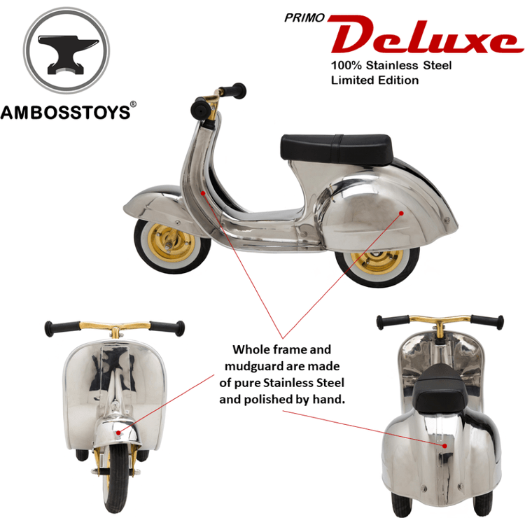 Ambosstoys Preschool Deluxe Steel Ride On Scooter