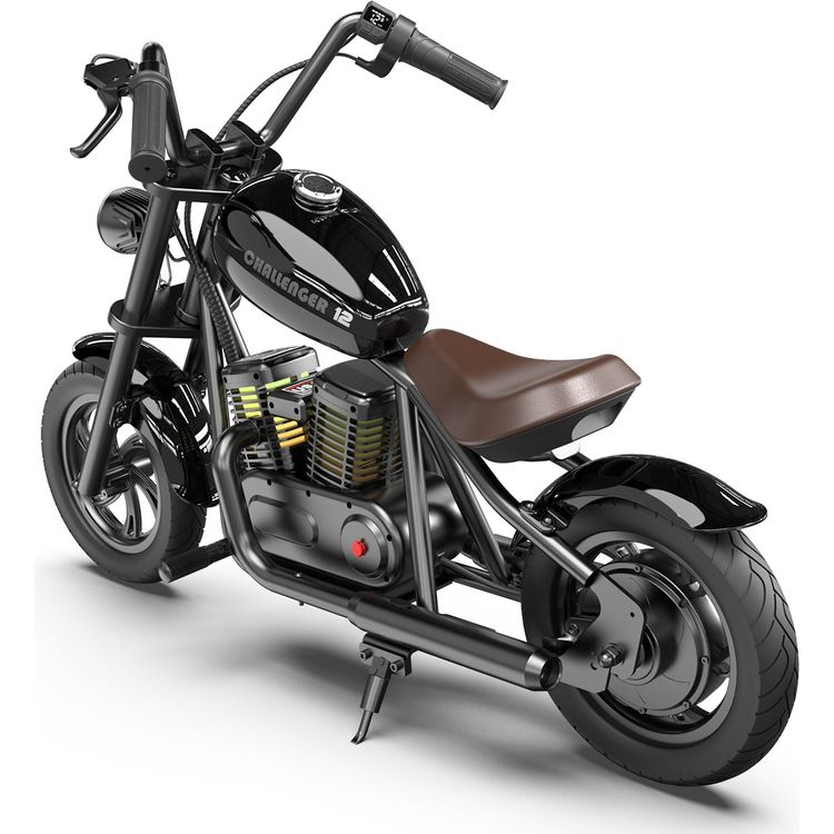 Hyper Gogo Challenger 12 Plus Kids Motorcycle - Black