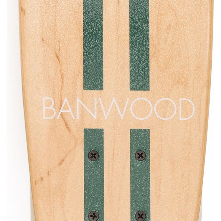 Banwood Outdoor Skateboard - Green Stripe