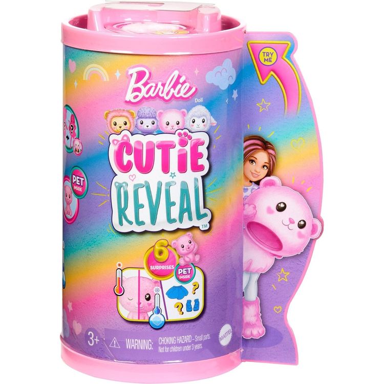 Barbie World of Barbie Barbie Cutie Reveal Cozy Series - "Chelsea" Bear
