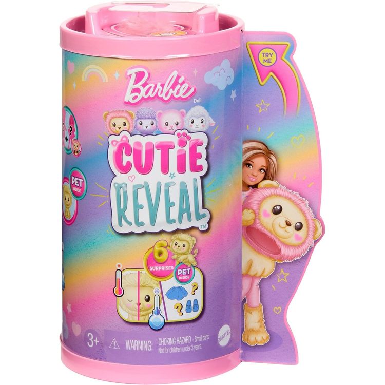 Barbie World of Barbie Barbie Cutie Reveal Cozy Series - "Chelsea" Lion