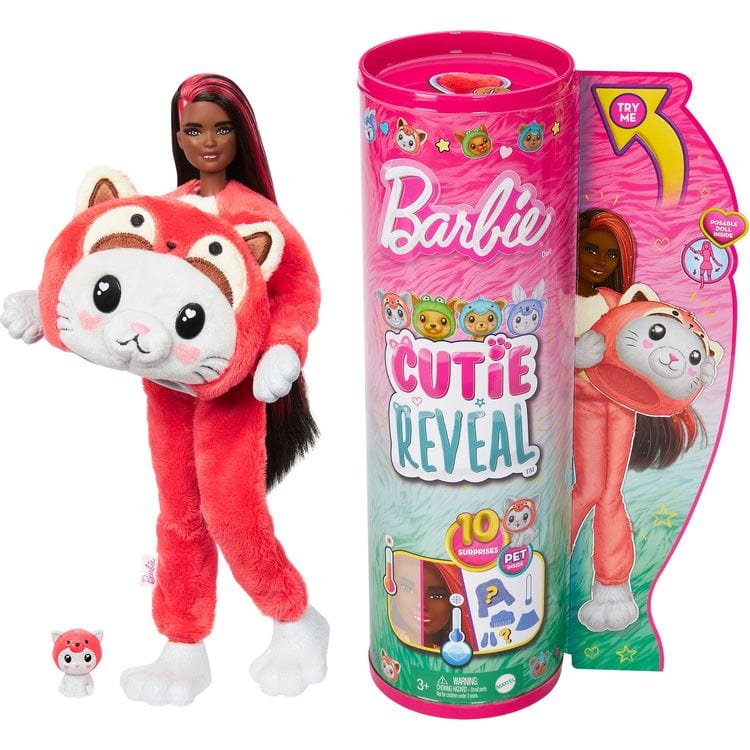 Barbie® Cutie Reveal™ Doll - Kitten as Red Panda – FAO Schwarz