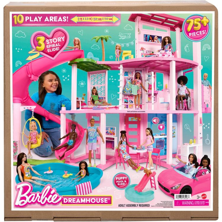 Barbie® Dreamhouse® Step by Step Assembly Video - 2023 with 3-Story Spiral  Slide