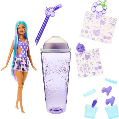 Barbie World of Barbie Barbie® Pop Reveal™ Fruit Series Doll, Grape Fizz Theme