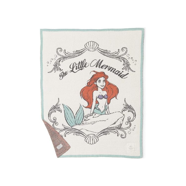 Barefoot Dreams Trend Accessories CozyChic Disney Ariel Blanket