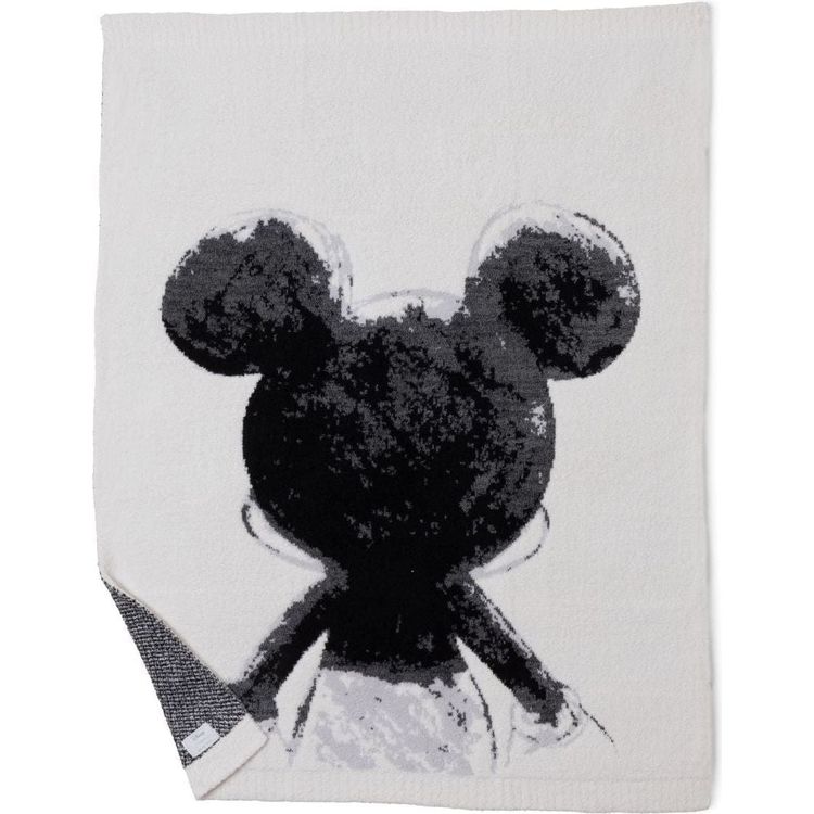 Barefoot Dreams Trend Accessories CozyChic Disney Mickey Mouse Charcoal Blanket