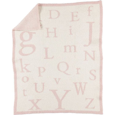 Barefoot Dreams Trend Accessories Dusty Rose-Cream / One Size CozyChic ABC Blanket