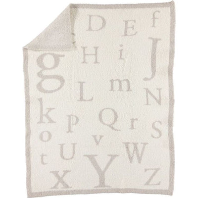 Barefoot Dreams Trend Accessories Stone-Cream / One Size CozyChic ABC Blanket