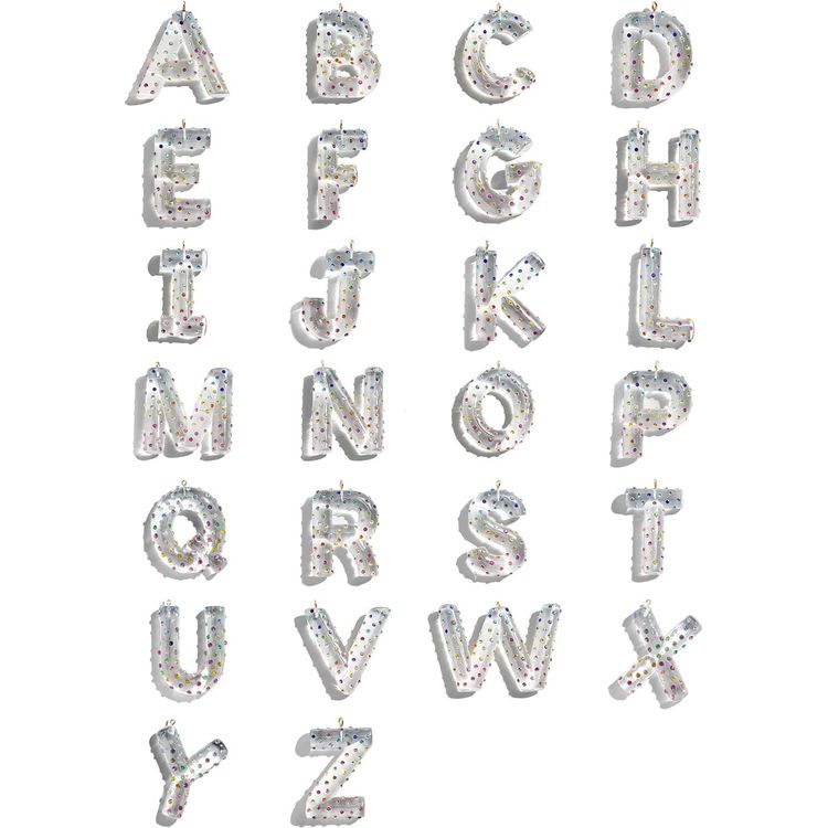 Bauble Bar Trend Accessories Confetti Initial Bag Charm - A