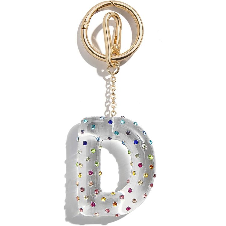 Bauble Bar Trend Accessories Confetti Initial Bag Charm - D